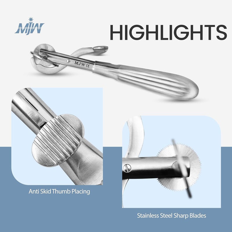 MJW Finger Ring Cutter with 2 Replacement Blades - Stainless Steel Emergency Jewelry Cutting Tool Ideal First Aid instrument, EMT Ring Remover Tool with Finger Protection - Image 4